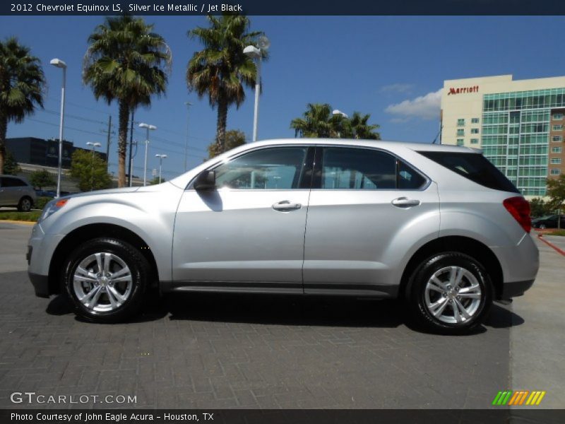 Silver Ice Metallic / Jet Black 2012 Chevrolet Equinox LS
