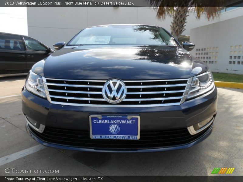 Night Blue Metallic / Desert Beige/Black 2013 Volkswagen CC Sport Plus