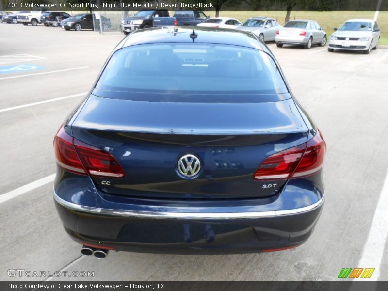 Night Blue Metallic / Desert Beige/Black 2013 Volkswagen CC Sport Plus
