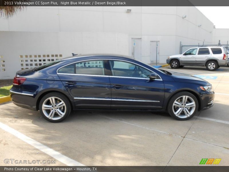 Night Blue Metallic / Desert Beige/Black 2013 Volkswagen CC Sport Plus