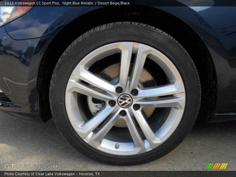 Night Blue Metallic / Desert Beige/Black 2013 Volkswagen CC Sport Plus