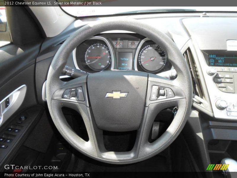 Silver Ice Metallic / Jet Black 2012 Chevrolet Equinox LS