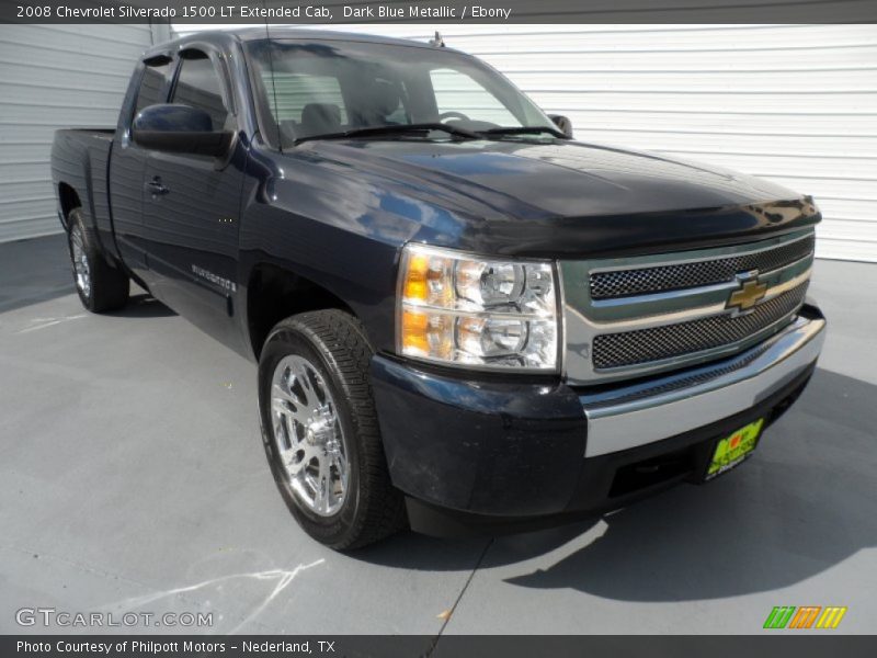 Dark Blue Metallic / Ebony 2008 Chevrolet Silverado 1500 LT Extended Cab