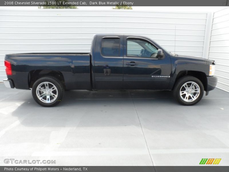 Dark Blue Metallic / Ebony 2008 Chevrolet Silverado 1500 LT Extended Cab