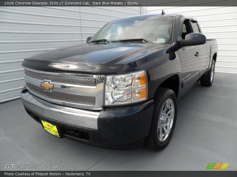 Dark Blue Metallic / Ebony 2008 Chevrolet Silverado 1500 LT Extended Cab