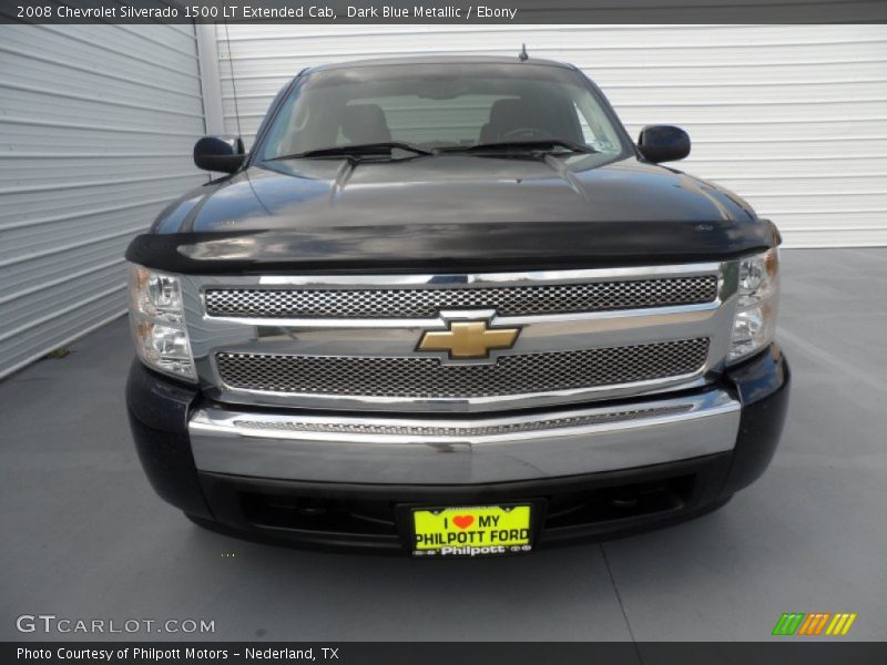 Dark Blue Metallic / Ebony 2008 Chevrolet Silverado 1500 LT Extended Cab