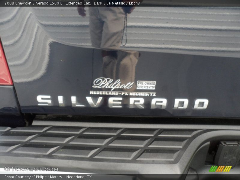 Dark Blue Metallic / Ebony 2008 Chevrolet Silverado 1500 LT Extended Cab