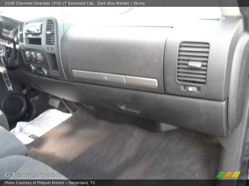 Dark Blue Metallic / Ebony 2008 Chevrolet Silverado 1500 LT Extended Cab
