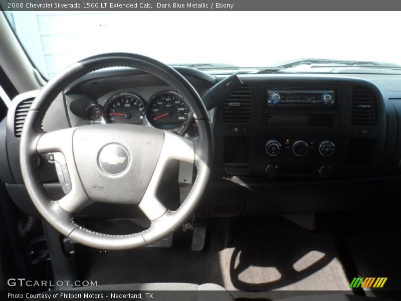 Dark Blue Metallic / Ebony 2008 Chevrolet Silverado 1500 LT Extended Cab