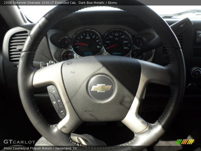Dark Blue Metallic / Ebony 2008 Chevrolet Silverado 1500 LT Extended Cab