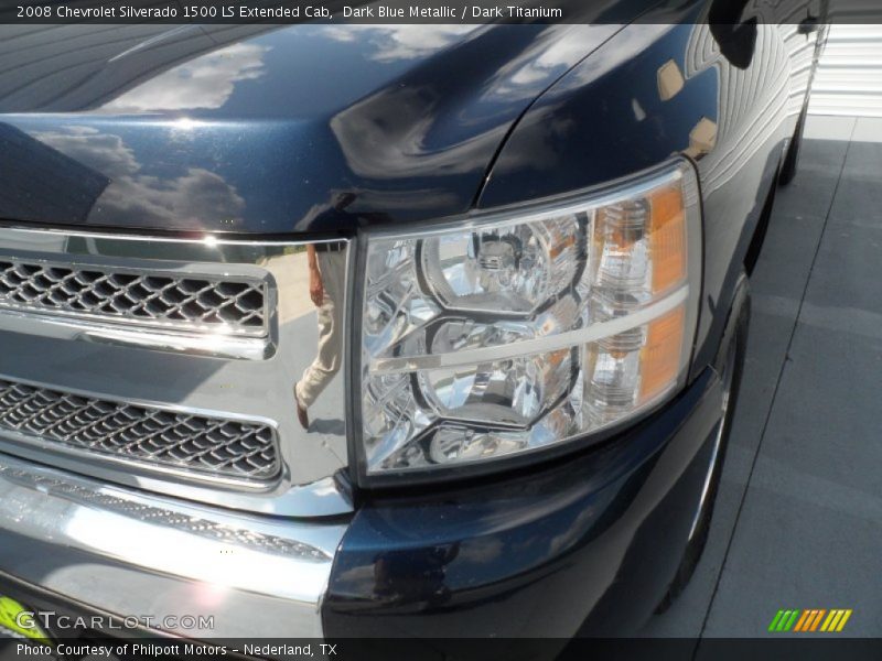 Dark Blue Metallic / Dark Titanium 2008 Chevrolet Silverado 1500 LS Extended Cab