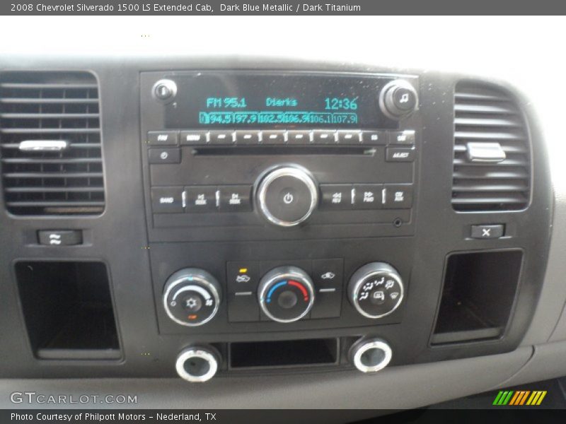 Dark Blue Metallic / Dark Titanium 2008 Chevrolet Silverado 1500 LS Extended Cab