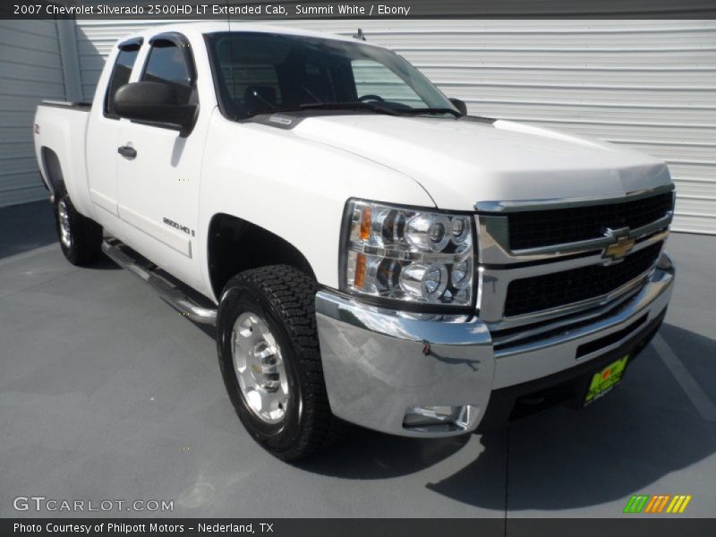 Summit White / Ebony 2007 Chevrolet Silverado 2500HD LT Extended Cab