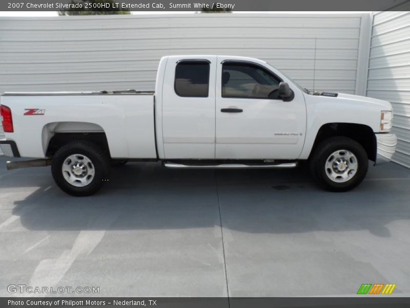 Summit White / Ebony 2007 Chevrolet Silverado 2500HD LT Extended Cab