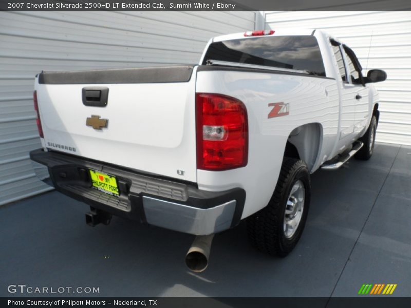 Summit White / Ebony 2007 Chevrolet Silverado 2500HD LT Extended Cab