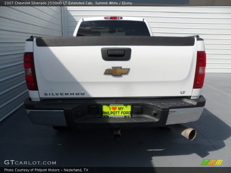 Summit White / Ebony 2007 Chevrolet Silverado 2500HD LT Extended Cab