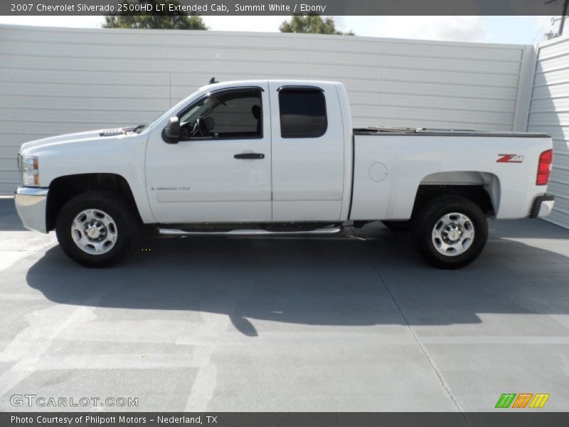 Summit White / Ebony 2007 Chevrolet Silverado 2500HD LT Extended Cab