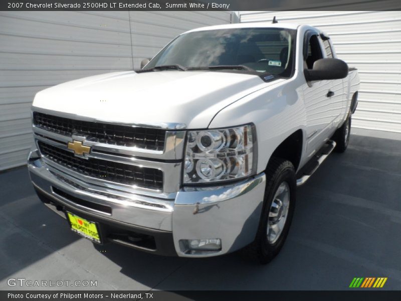Summit White / Ebony 2007 Chevrolet Silverado 2500HD LT Extended Cab