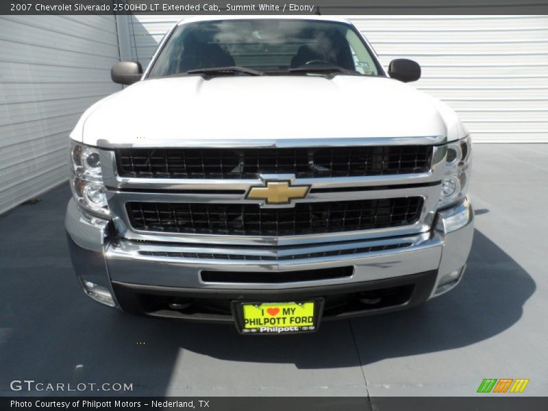 Summit White / Ebony 2007 Chevrolet Silverado 2500HD LT Extended Cab