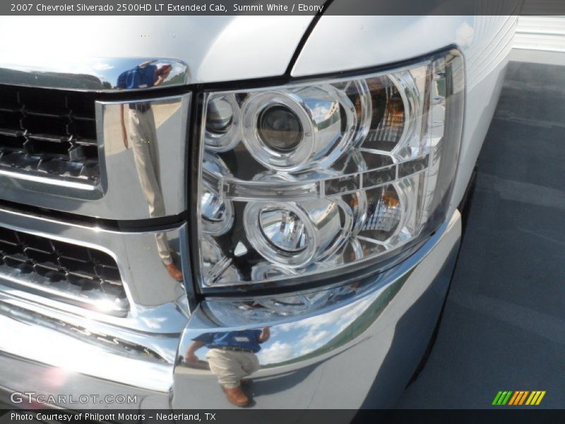 Summit White / Ebony 2007 Chevrolet Silverado 2500HD LT Extended Cab