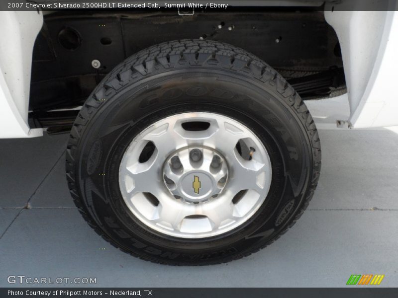 Summit White / Ebony 2007 Chevrolet Silverado 2500HD LT Extended Cab