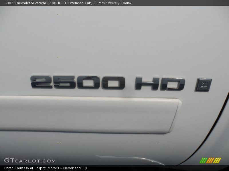 Summit White / Ebony 2007 Chevrolet Silverado 2500HD LT Extended Cab