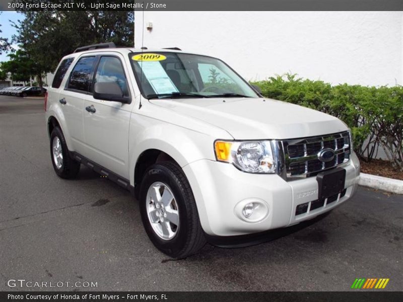 Light Sage Metallic / Stone 2009 Ford Escape XLT V6