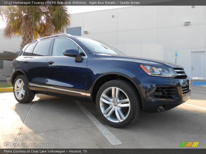 Night Blue Metallic / Saddle Brown 2013 Volkswagen Touareg VR6 FSI Executive 4XMotion