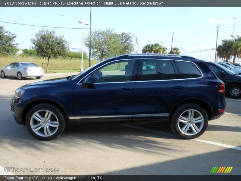 Night Blue Metallic / Saddle Brown 2013 Volkswagen Touareg VR6 FSI Executive 4XMotion
