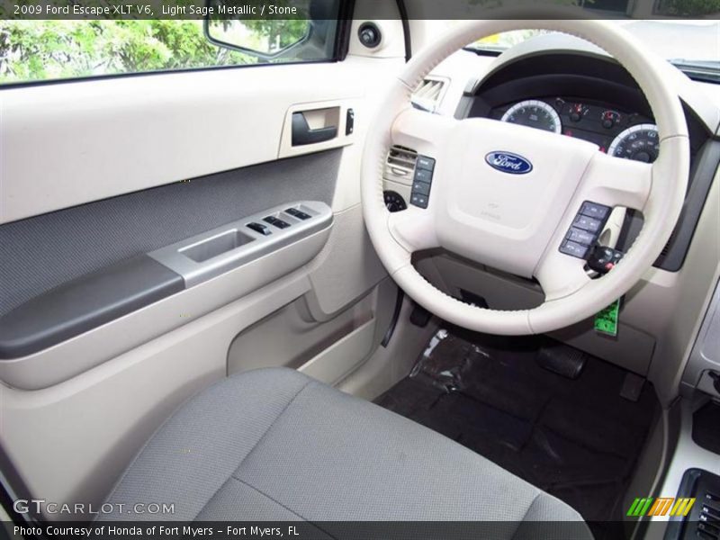 Light Sage Metallic / Stone 2009 Ford Escape XLT V6