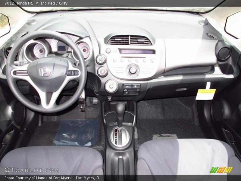 Milano Red / Gray 2012 Honda Fit