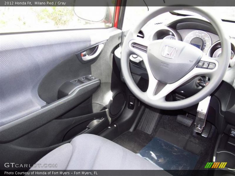 Milano Red / Gray 2012 Honda Fit