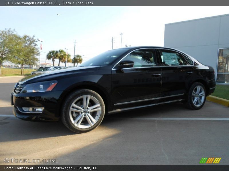 Black / Titan Black 2013 Volkswagen Passat TDI SEL