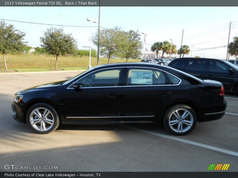 Black / Titan Black 2013 Volkswagen Passat TDI SEL