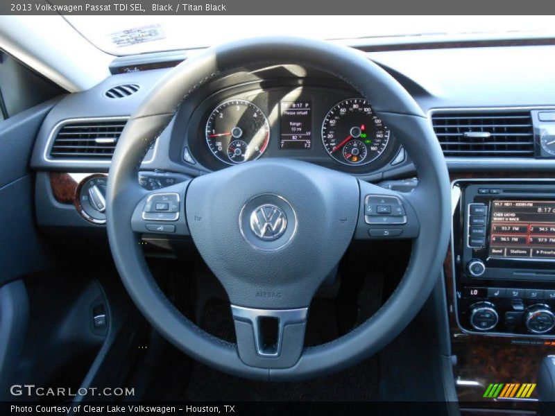 Black / Titan Black 2013 Volkswagen Passat TDI SEL