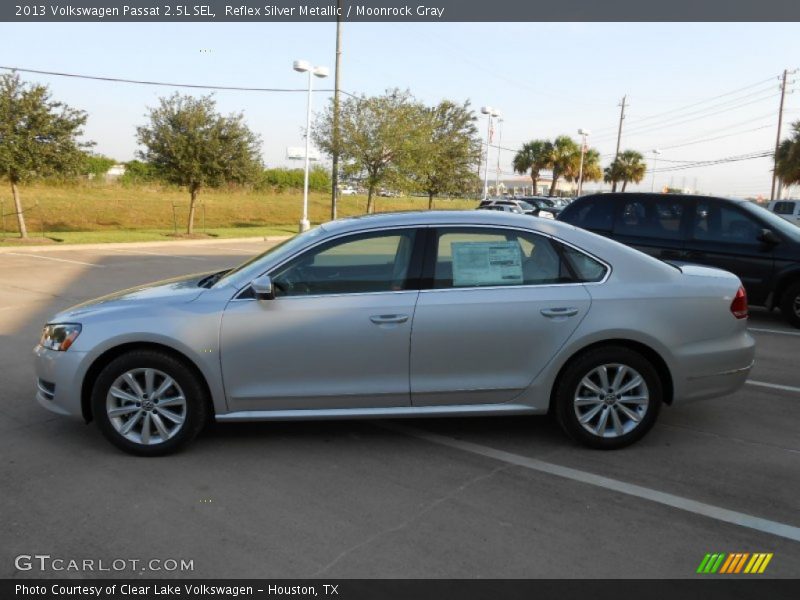 Reflex Silver Metallic / Moonrock Gray 2013 Volkswagen Passat 2.5L SEL