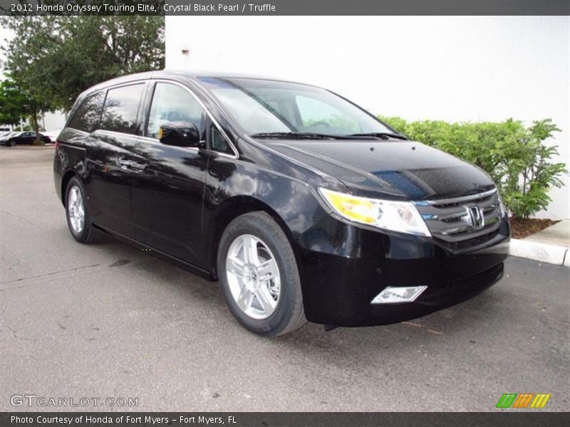Crystal Black Pearl / Truffle 2012 Honda Odyssey Touring Elite