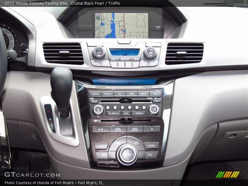 Crystal Black Pearl / Truffle 2012 Honda Odyssey Touring Elite