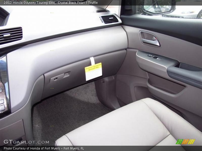Crystal Black Pearl / Truffle 2012 Honda Odyssey Touring Elite