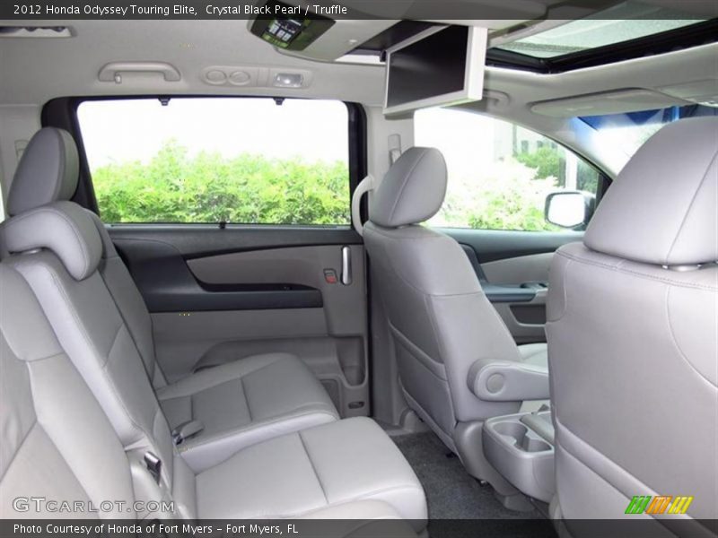 Crystal Black Pearl / Truffle 2012 Honda Odyssey Touring Elite