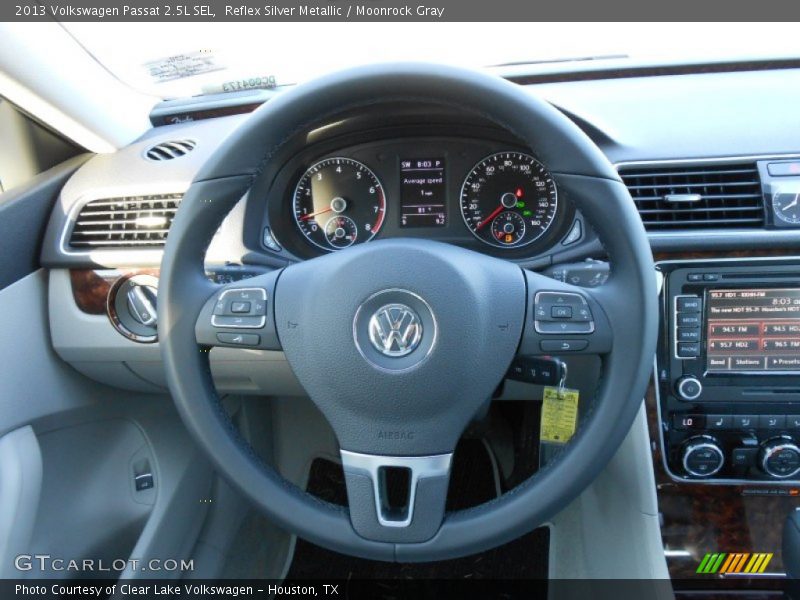  2013 Passat 2.5L SEL Steering Wheel