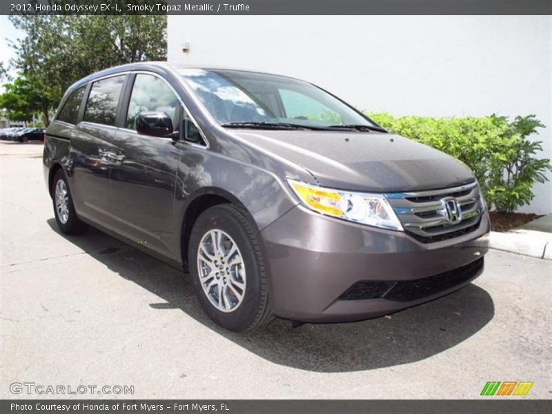 Smoky Topaz Metallic / Truffle 2012 Honda Odyssey EX-L