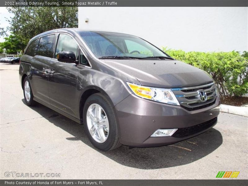 Smoky Topaz Metallic / Truffle 2012 Honda Odyssey Touring