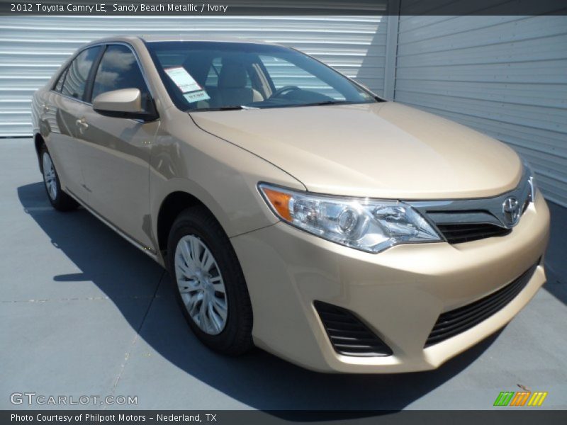 Sandy Beach Metallic / Ivory 2012 Toyota Camry LE
