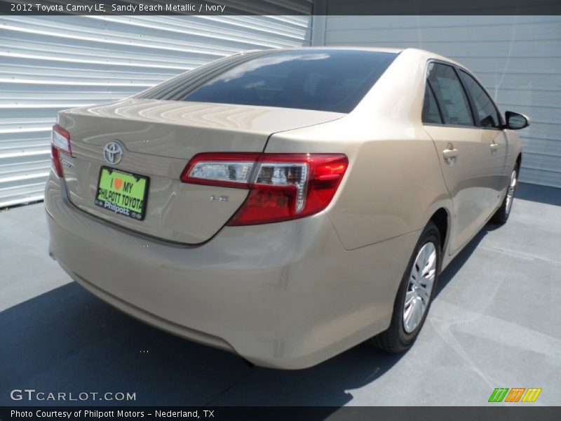 Sandy Beach Metallic / Ivory 2012 Toyota Camry LE