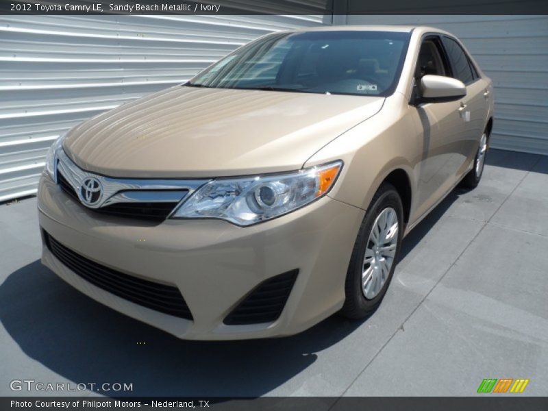 Sandy Beach Metallic / Ivory 2012 Toyota Camry LE