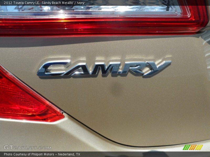 Sandy Beach Metallic / Ivory 2012 Toyota Camry LE