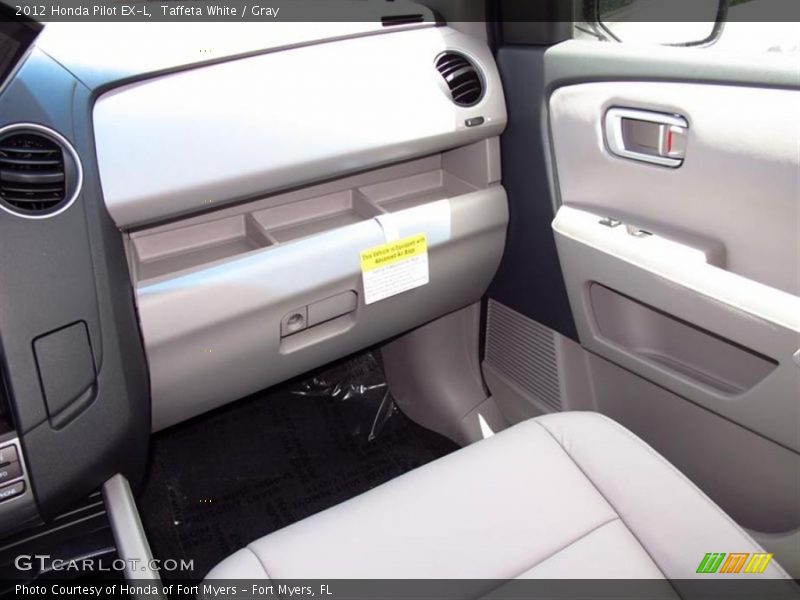 Taffeta White / Gray 2012 Honda Pilot EX-L