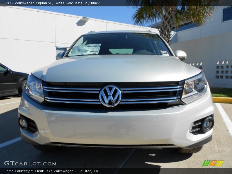 White Gold Metallic / Black 2012 Volkswagen Tiguan SE