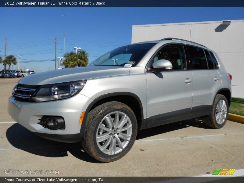 White Gold Metallic / Black 2012 Volkswagen Tiguan SE
